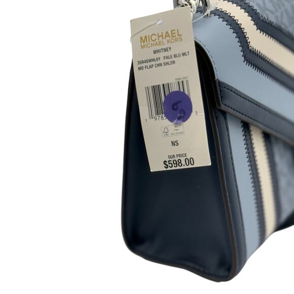 RETAIL $598 MICHAEL KORS Color-Block and Signature Logo Shoulder Bag*NEW/tags - Picture 5 of 5